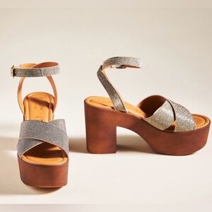 ‼️RARE‼️🎸SEYCHELLES🎸🔥NWT🔥Sweetener Heels in Silver—7.5